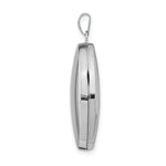 Gold Polished Oval Locket - 14k White Gold / 19.55 mm