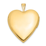 14k Gold Diamond Star 20mm Heart Locket, view 3 - 14k Yellow Gold