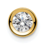 Gemstone Bezel Chain Slide - Cubic Zirconia (CZ) / 5.00 mm