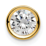 Gemstone Bezel Chain Slide - Cubic Zirconia (CZ) / 6.00 mm