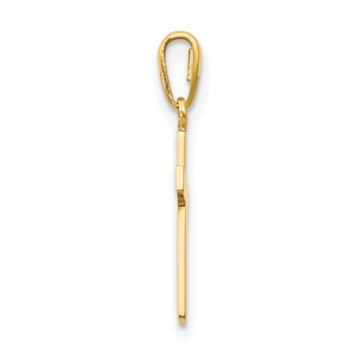 14k Yellow Gold Cross Pendant, view 2