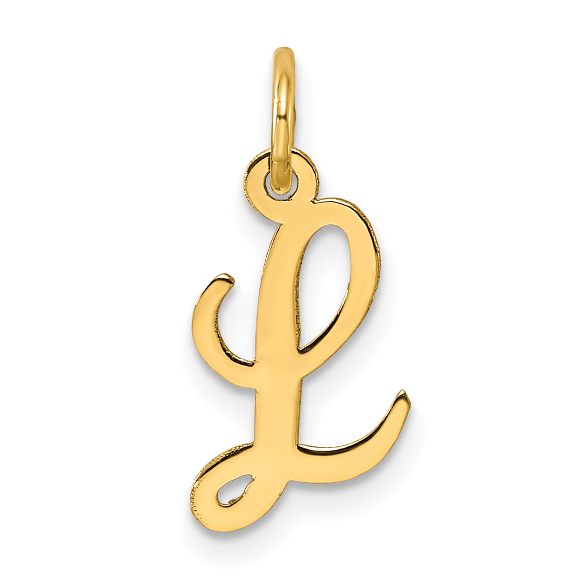 14k Small Script Letter L Initial Charm