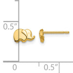 14k Polished Elephant Post Earrings