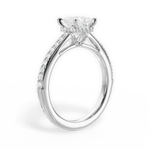 Joan Princess Cut Lab Grown Diamond 18Kt White Gold Engagement Ring - View 2