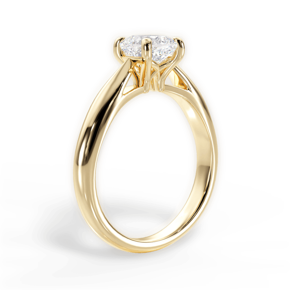 Colleen Cushion Cut Lab Grown Diamond 18Kt Yellow Gold Engagement Ring - View 4