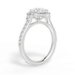 Joyce Pear Cut Lab Grown Diamond Platinum Engagement Ring - View 3