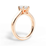 Ariana Marquise Cut Lab Grown Diamond 18Kt Rose Gold Engagement Ring - View 3