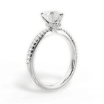 Giselle Heart Cut Lab Grown Diamond 14Kt White Gold Engagement Ring - View 2