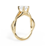 Aubrey Oval Cut Lab Grown Diamond 18Kt Yellow Gold Engagement Ring - View 4