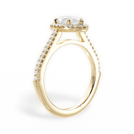 Jeanne Pear Cut Lab Grown Diamond 18Kt Yellow Gold Engagement Ring - View 2