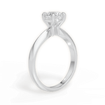 Aria Round Cut Lab Grown Diamond Platinum Engagement Ring - View 2