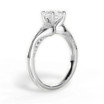 Isabel Cushion Cut Lab Grown Diamond 18Kt White Gold Engagement Ring - View 2