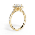 Leah Marquise Cut Lab Grown Diamond 18Kt Yellow Gold Engagement Ring - View 2