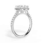 Ingrid Princess Cut Lab Grown Diamond Platinum Engagement Ring - View 2