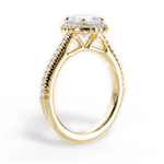 Jenny Cushion Cut Lab Grown Diamond 18Kt Yellow Gold Engagement Ring - View 3