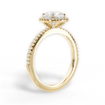 Joanne Cushion Cut Lab Grown Diamond 18Kt Yellow Gold Engagement Ring - View 4