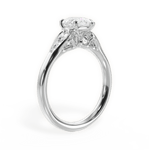 Cecilia Pear Cut Lab Grown Diamond 18Kt White Gold Engagement Ring - View 3