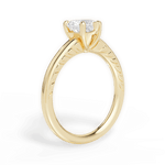 Annette Heart Cut Lab Grown Diamond 18Kt Yellow Gold Engagement Ring - View 2