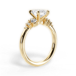 Carmen Marquise Cut Lab Grown Diamond 18Kt Yellow Gold Engagement Ring - View 2