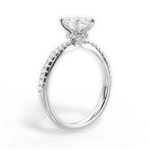 Giselle Marquise Cut Lab Grown Diamond 18Kt White Gold Engagement Ring - View 4