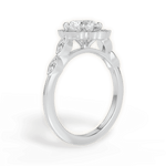 Julie Heart Cut Lab Grown Diamond 14Kt White Gold Engagement Ring - View 2