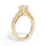Deborah Pear Cut Lab Grown Diamond 18Kt Yellow Gold Engagement Ring - View 2