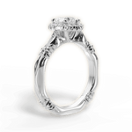 Erica Heart Cut Lab Grown Diamond 18Kt White Gold Engagement Ring - View 2