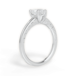 Annette Heart Cut Lab Grown Diamond Platinum Engagement Ring - View 4
