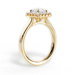 Fiona Asscher Cut Lab Grown Diamond 18Kt Yellow Gold Engagement Ring - View 2