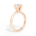 Casey Heart Cut Lab Grown Diamond 18Kt Rose Gold Engagement Ring - View 3