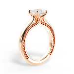 Carrie Princess Cut Lab Grown Diamond 18Kt Rose Gold Engagement Ring - View 2