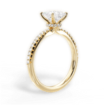 Giselle Princess Cut Lab Grown Diamond 18Kt Yellow Gold Engagement Ring - View 2