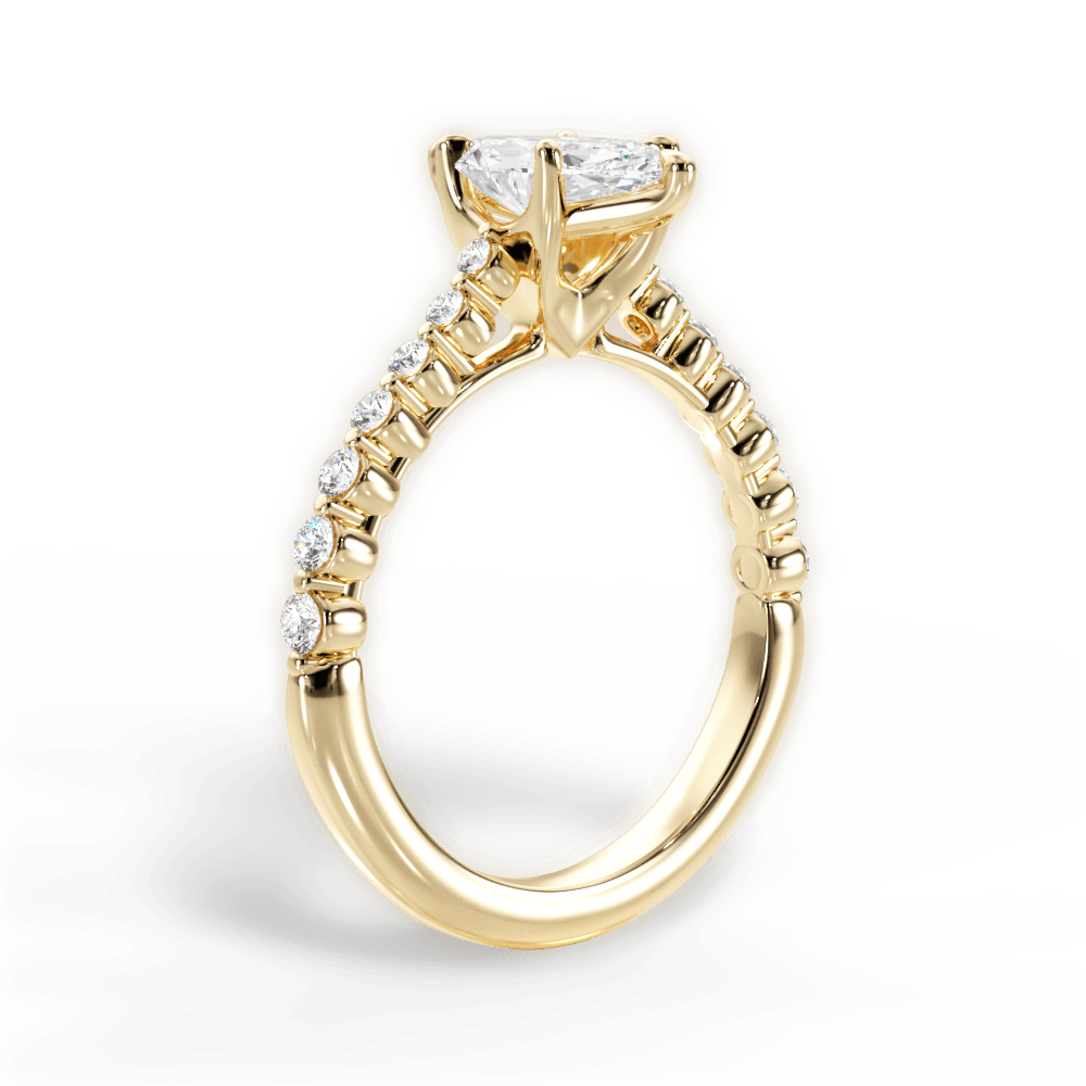 Dana Marquise Cut Lab Grown Diamond 18Kt Yellow Gold Engagement Ring - View 3
