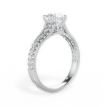 Kendra Asscher Cut Lab Grown Diamond 14Kt White Gold Engagement Ring - View 4