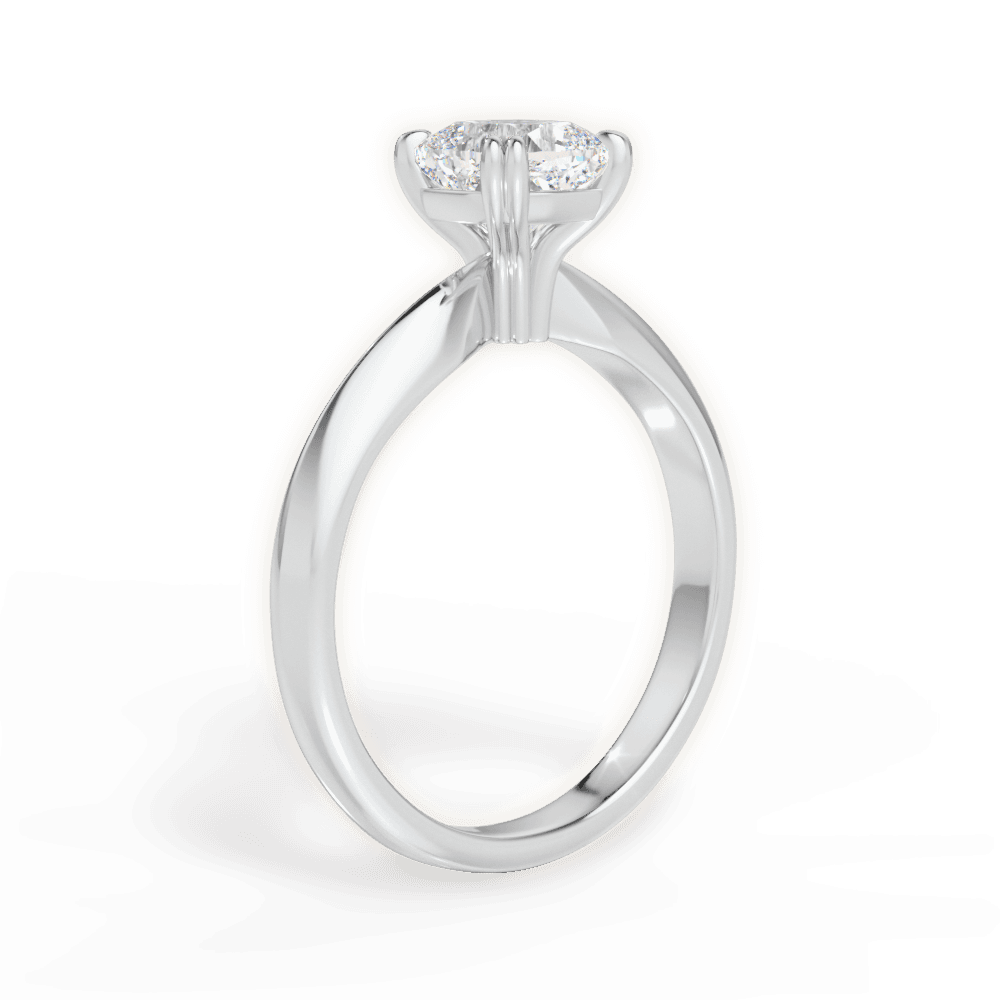 Anastasia Cushion Cut Lab Grown Diamond Platinum Engagement Ring - View 3