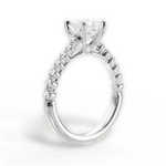 Dana Princess Cut Lab Grown Diamond 14Kt White Gold Engagement Ring - View 3