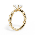 Edith Radiant Cut Lab Grown Diamond 18Kt Yellow Gold Engagement Ring - View 2