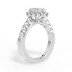Lacey Marquise Cut Lab Grown Diamond Platinum Engagement Ring - View 2