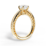 Donna Asscher Cut Lab Grown Diamond 18Kt Yellow Gold Engagement Ring - View 2