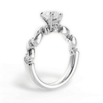Emma Heart Cut Lab Grown Diamond 18Kt White Gold Engagement Ring - View 2