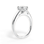 Anna Cushion Cut Lab Grown Diamond 18Kt White Gold Engagement Ring - View 2