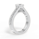 Lynn Heart Cut Lab Grown Diamond Platinum Engagement Ring - View 2