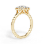 Geneva Round Cut Lab Grown Diamond 18Kt Yellow Gold Engagement Ring - View 2