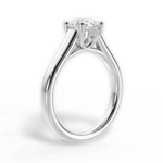 Ariana Round Cut Lab Grown Diamond 18Kt White Gold Engagement Ring - View 3