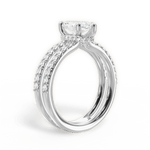 Christie Marquise Cut Lab Grown Diamond Platinum Engagement Ring - View 4