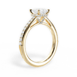 Joan Princess Cut Lab Grown Diamond 18Kt Yellow Gold Engagement Ring - View 3
