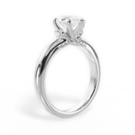 Florence Pear Cut Lab Grown Diamond 14Kt White Gold Engagement Ring - View 2