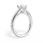 Joan Pear Cut Lab Grown Diamond 18Kt White Gold Engagement Ring - View 4