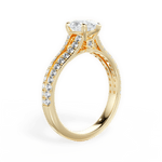Kendra Pear Cut Lab Grown Diamond 18Kt Yellow Gold Engagement Ring - View 2