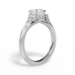 Celeste Heart Cut Lab Grown Diamond Platinum Engagement Ring - View 3